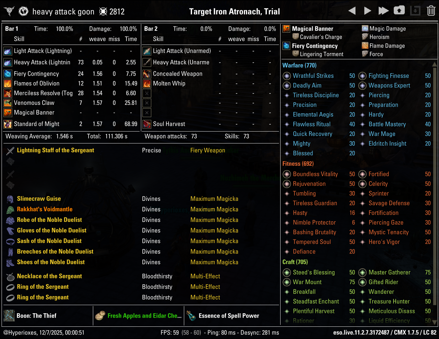 CMX Setup - Noble Duelist