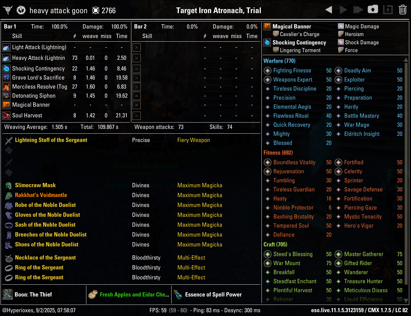 CMX Setup - Noble Duelist