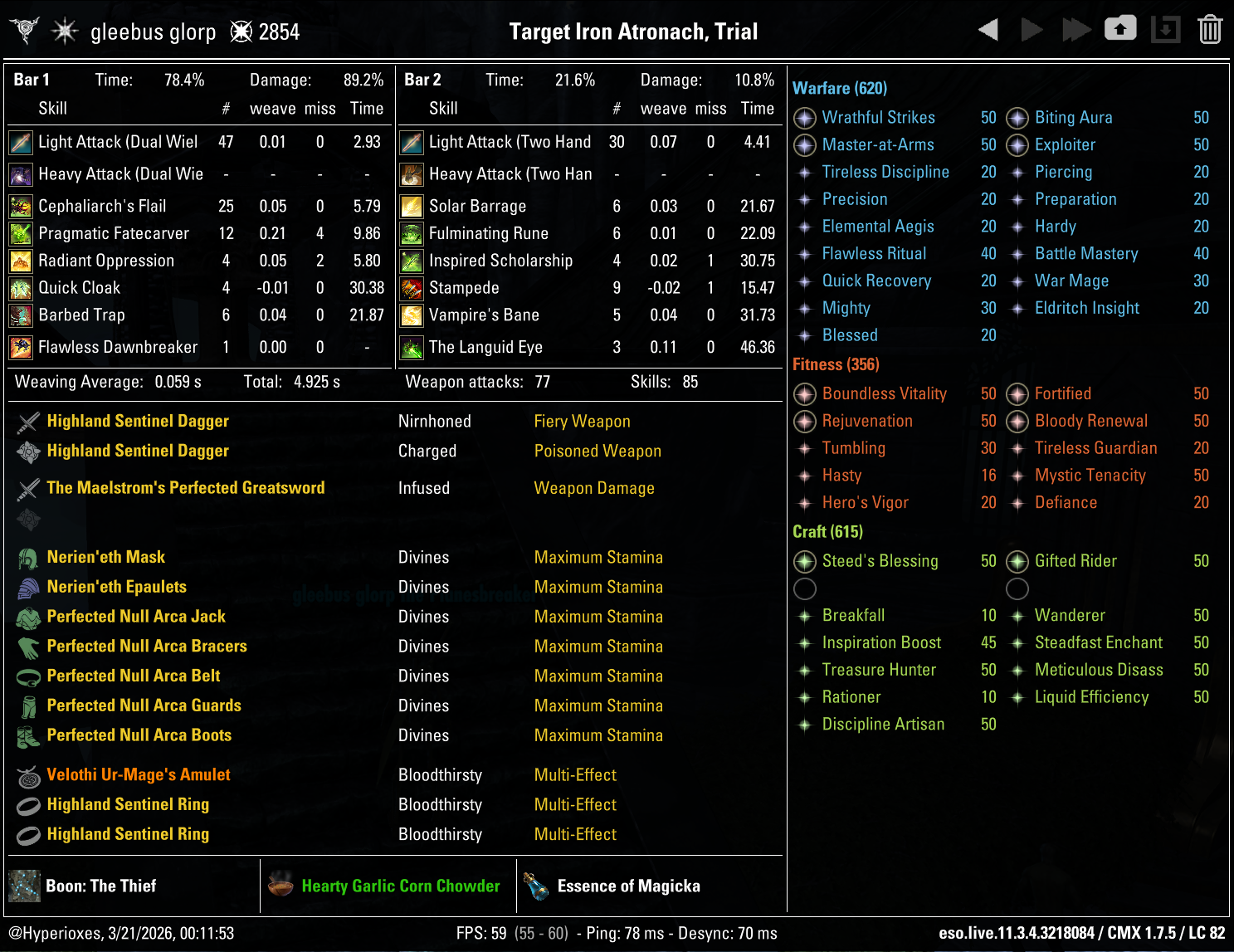 CMX Setup - Aedric Spear