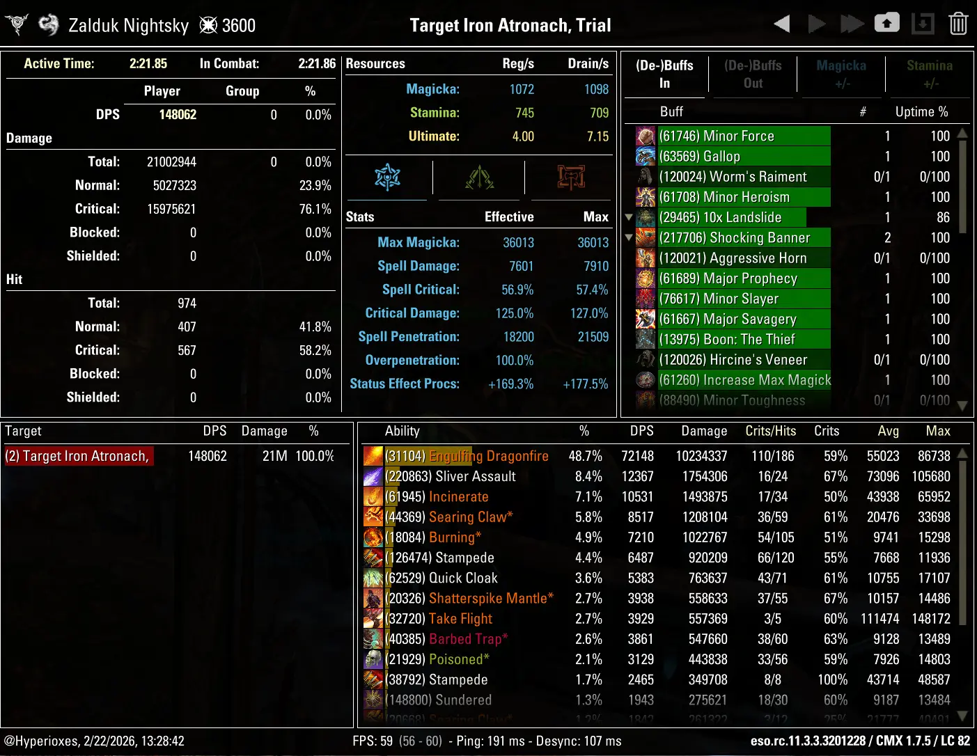 CMX Parse - Single Target Medium Armor