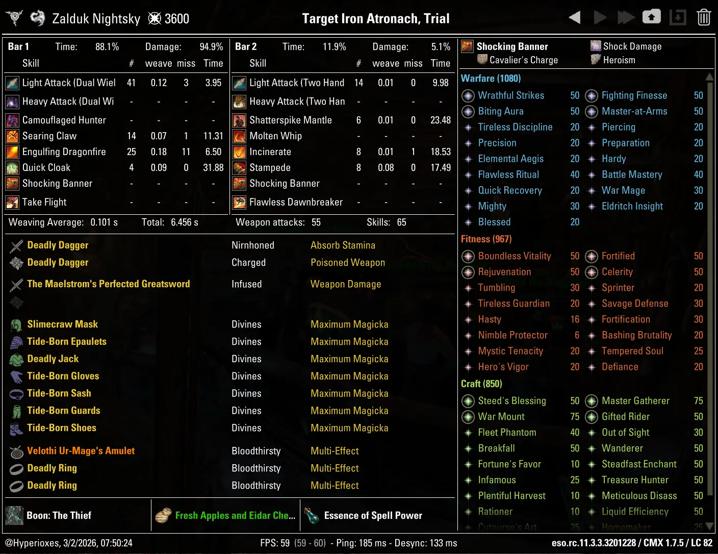 CMX Setup - Tide-Born