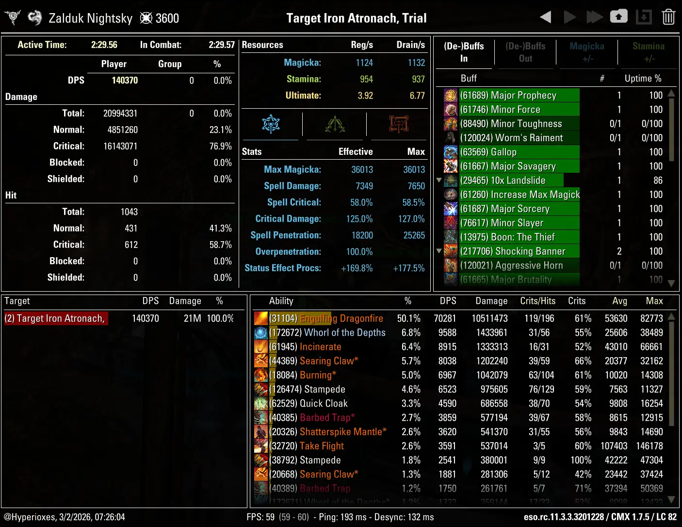CMX Parse - Whorl Single Target