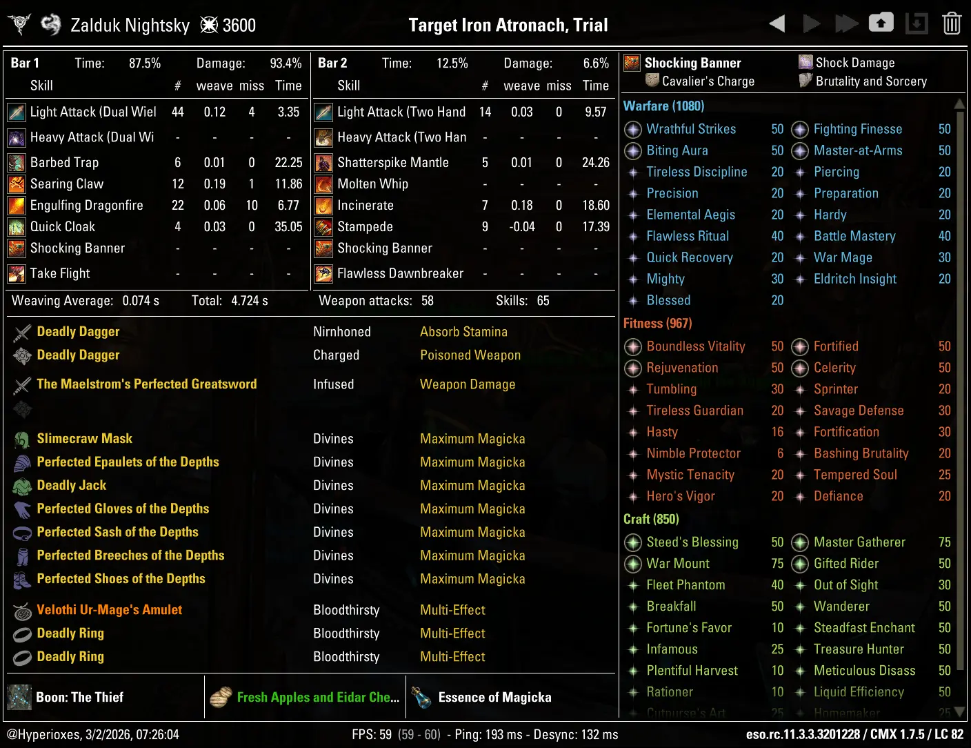 CMX Setup - Whorl Single Target
