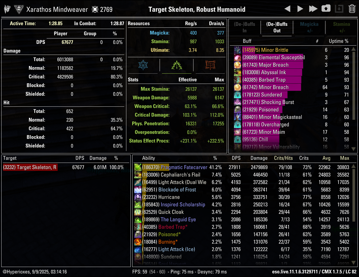 Strongest Subclass Solo CMX Parse - Regular Setup - ESO