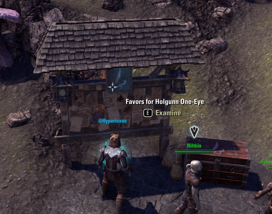 Stonefalls Freerunner's Post Board with no Letter from Mizrali visible