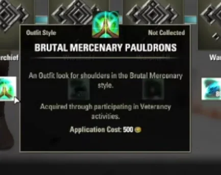 Brutal Mercenary Pauldrons