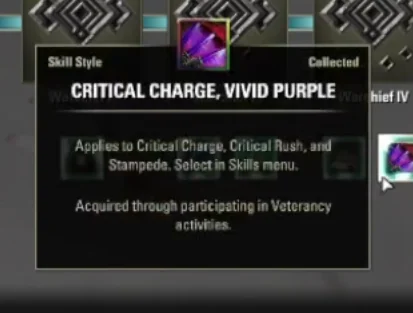 Critical Charge Vivid Purple tooltip