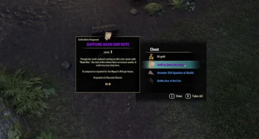 Dynamic Encounter completion reward chest