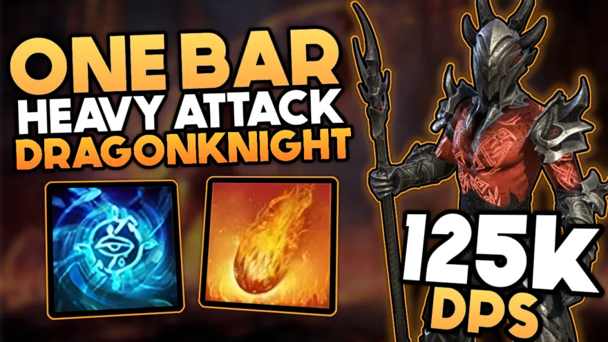 One Bar Heavy Attack Dragonknight Subclass DPS