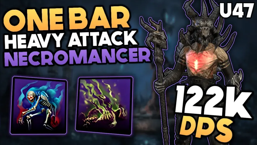 One Bar Heavy Attack Necromancer DPS