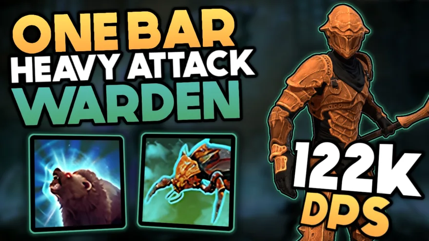 One Bar Heavy Attack Warden DPS