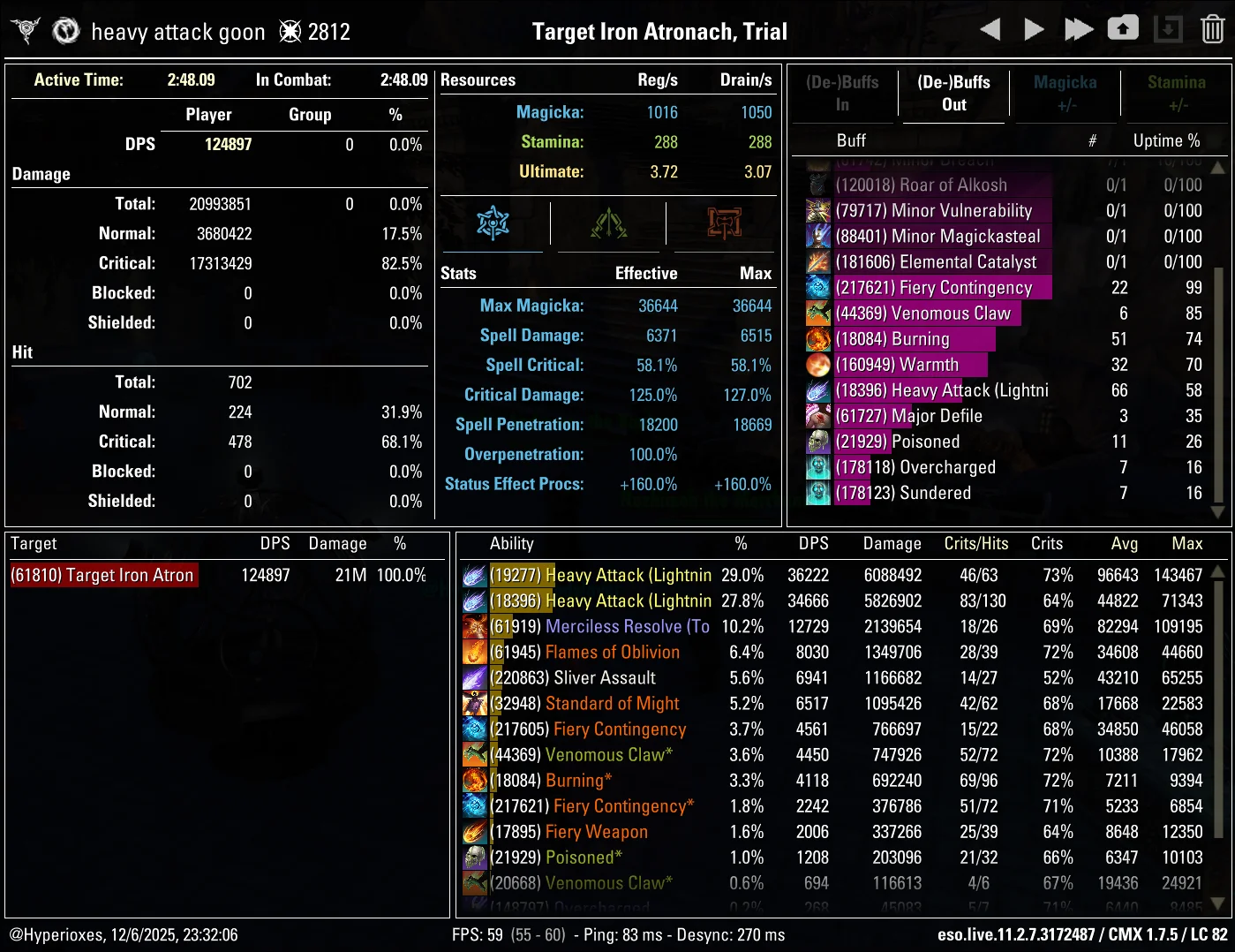 CMX Parse - Null Arcanist