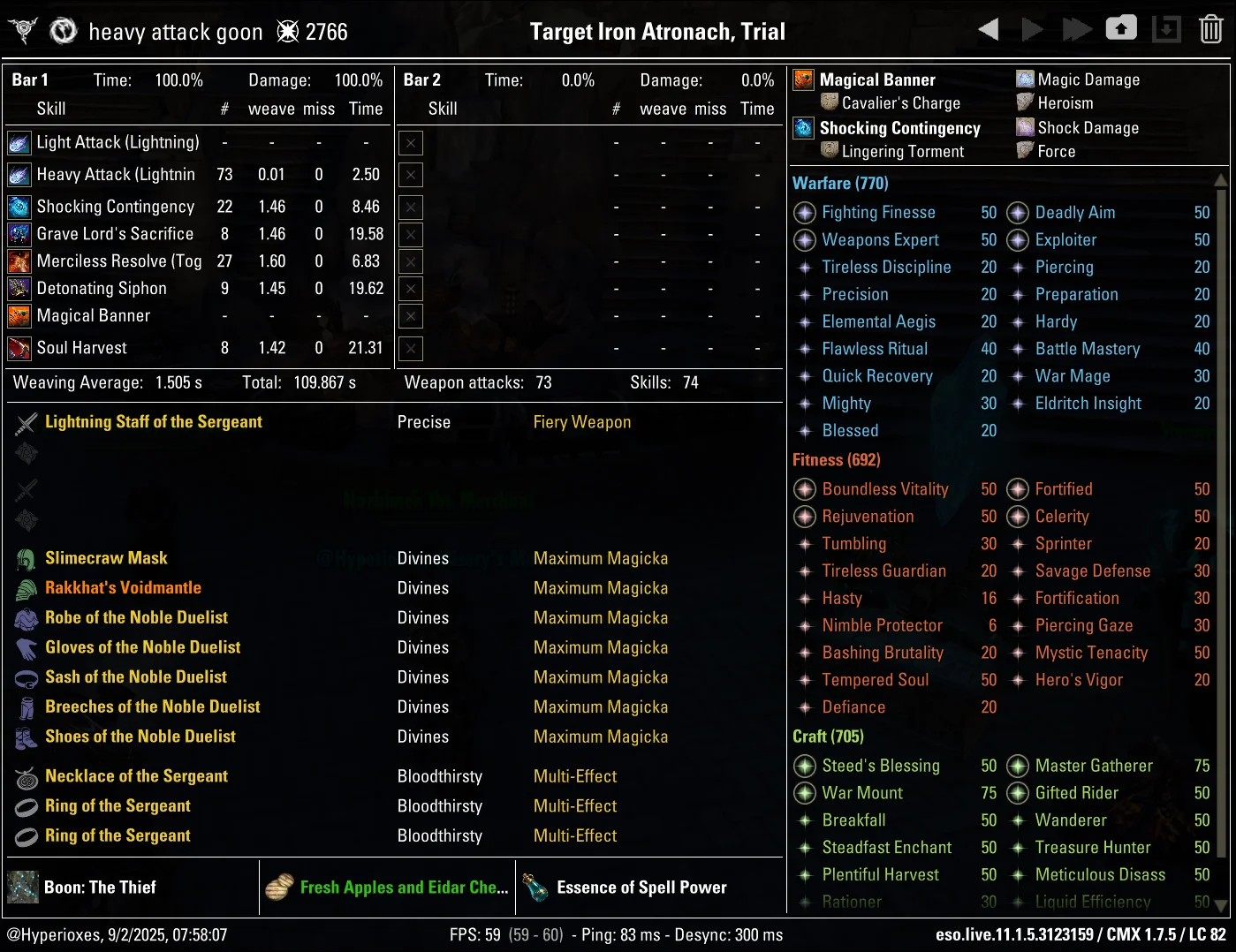 CMX Setup - Noble Duelist