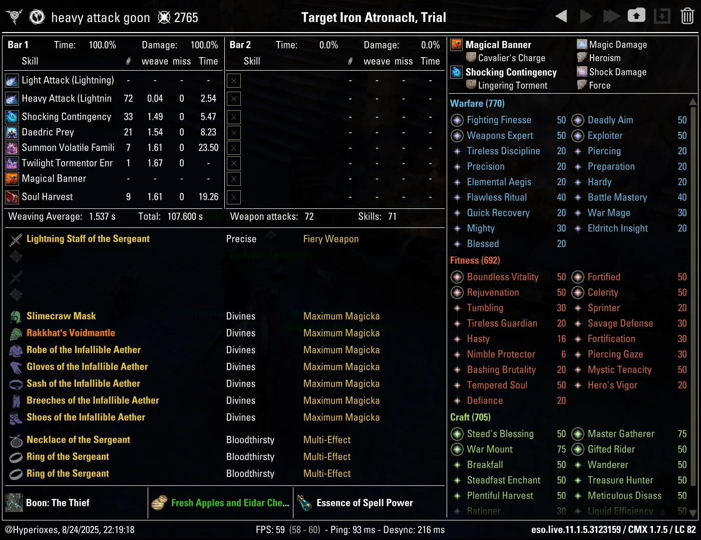 CMX Setup - Infallible Aether