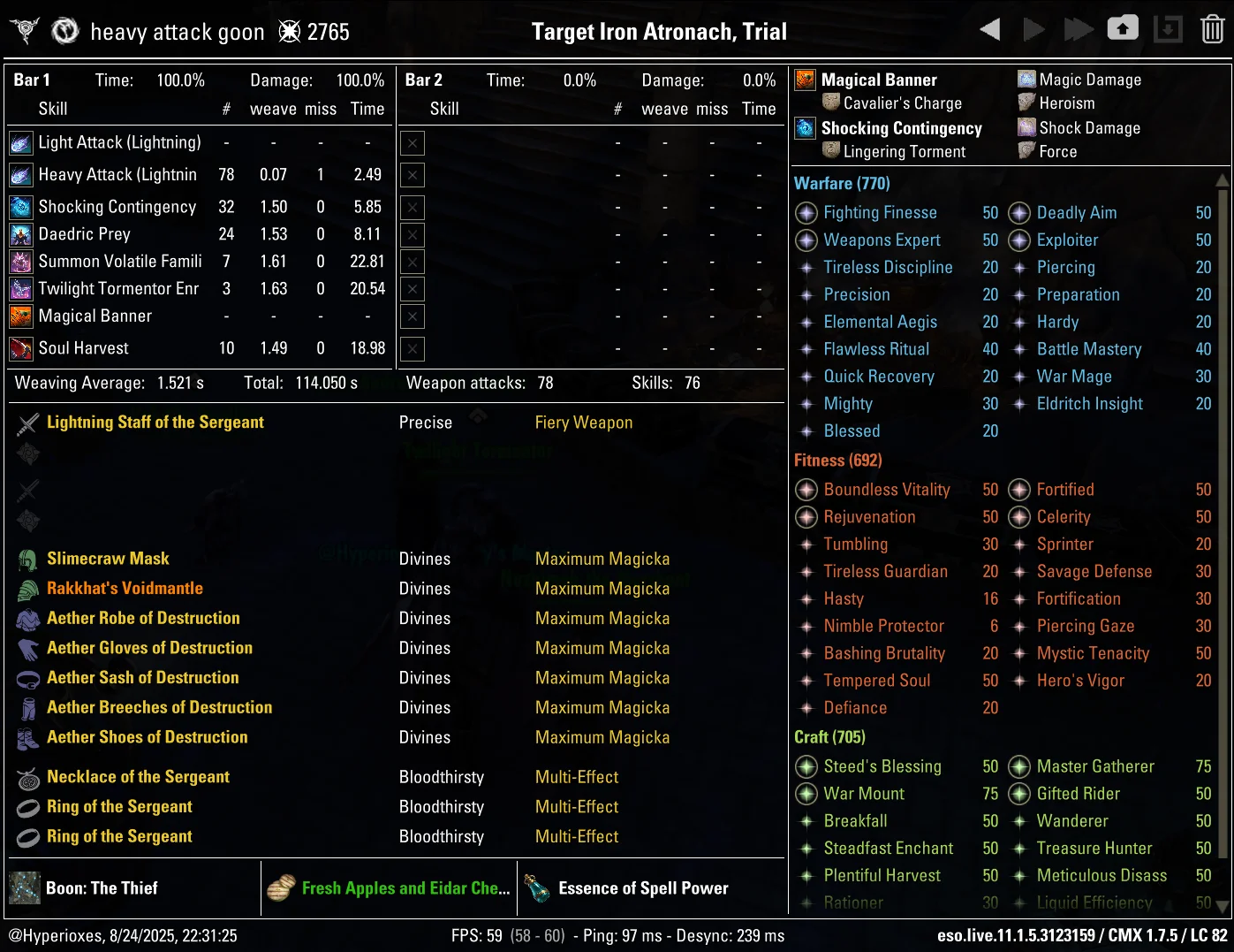 CMX Setup - Destructive Mage