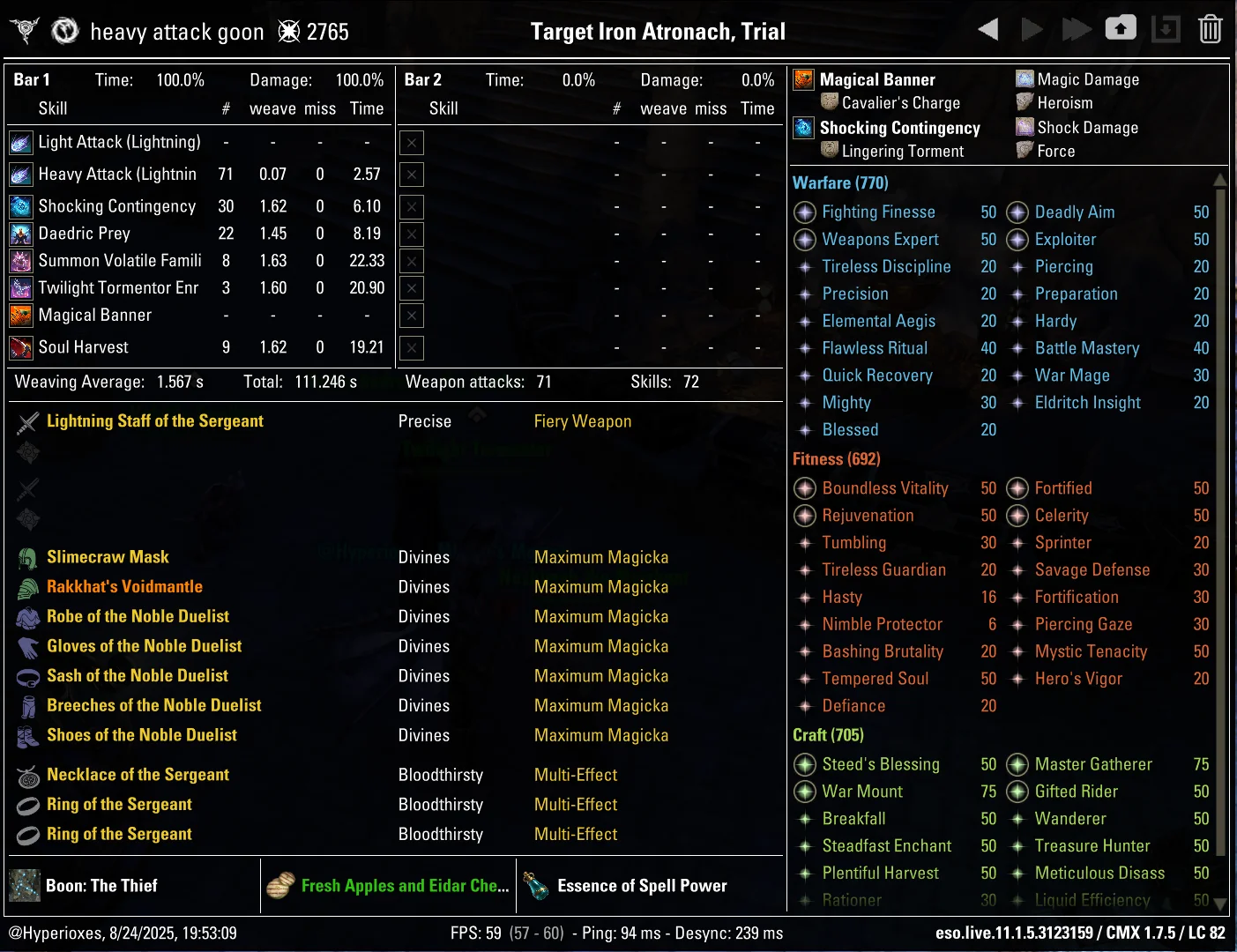 CMX Setup - Noble Duelist