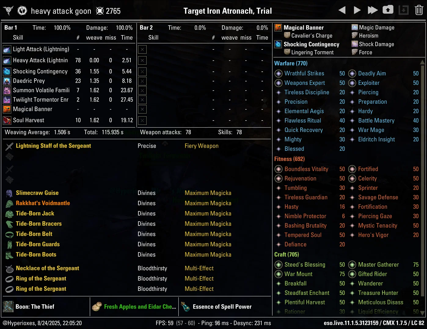 CMX Setup - Tide-Born Wildstalker