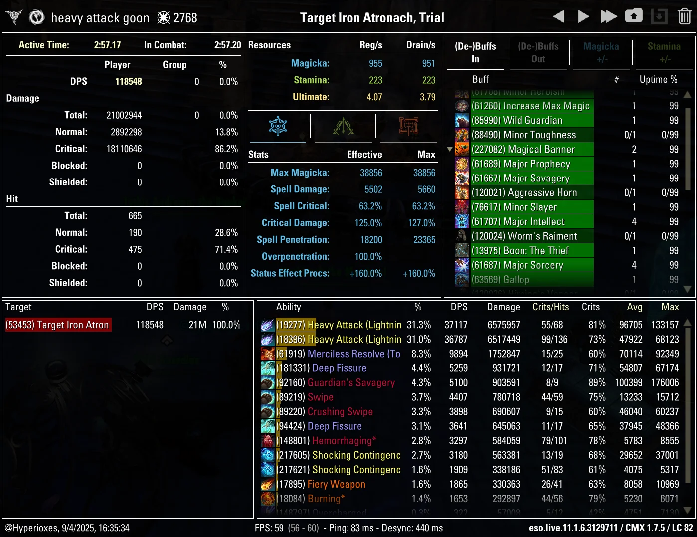 CMX Parse - Infallible Aether
