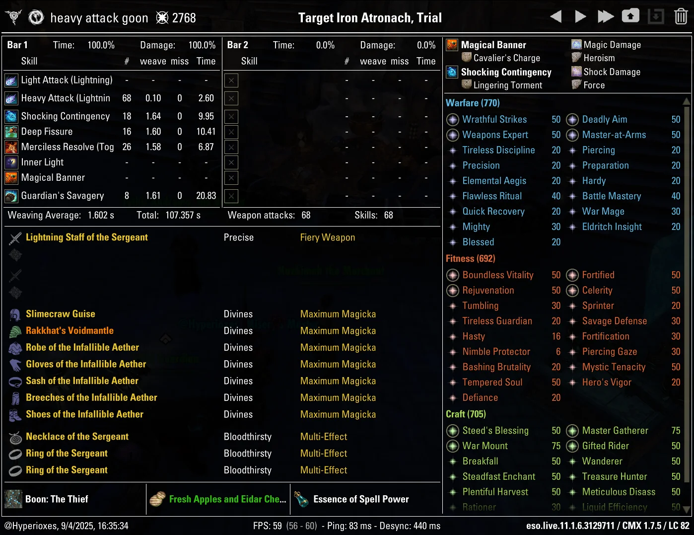 CMX Setup - Infallible Aether