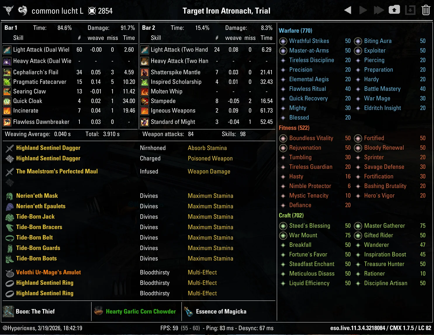 CMX Setup - Tide-Born