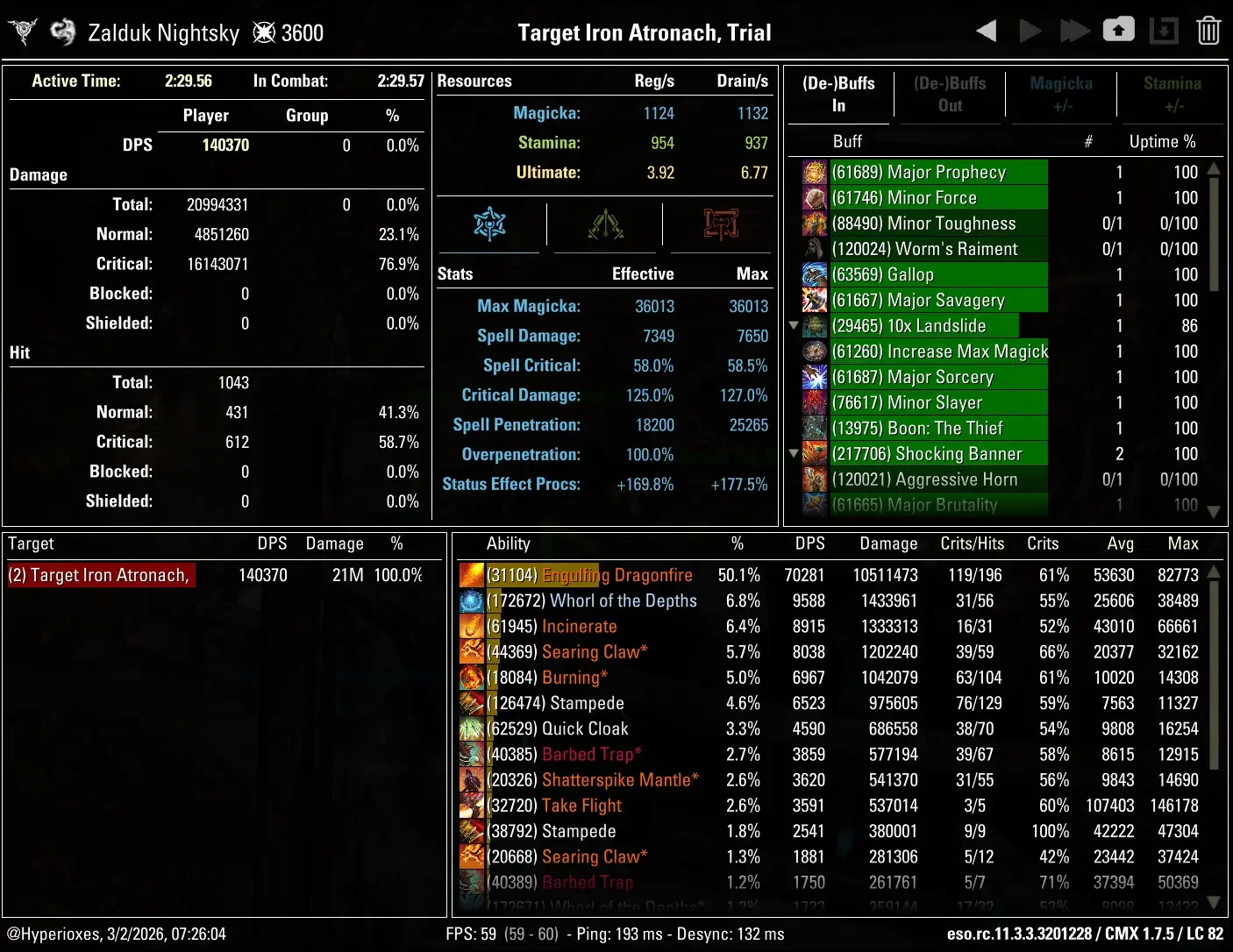 CMX Parse - Whorl Single Target
