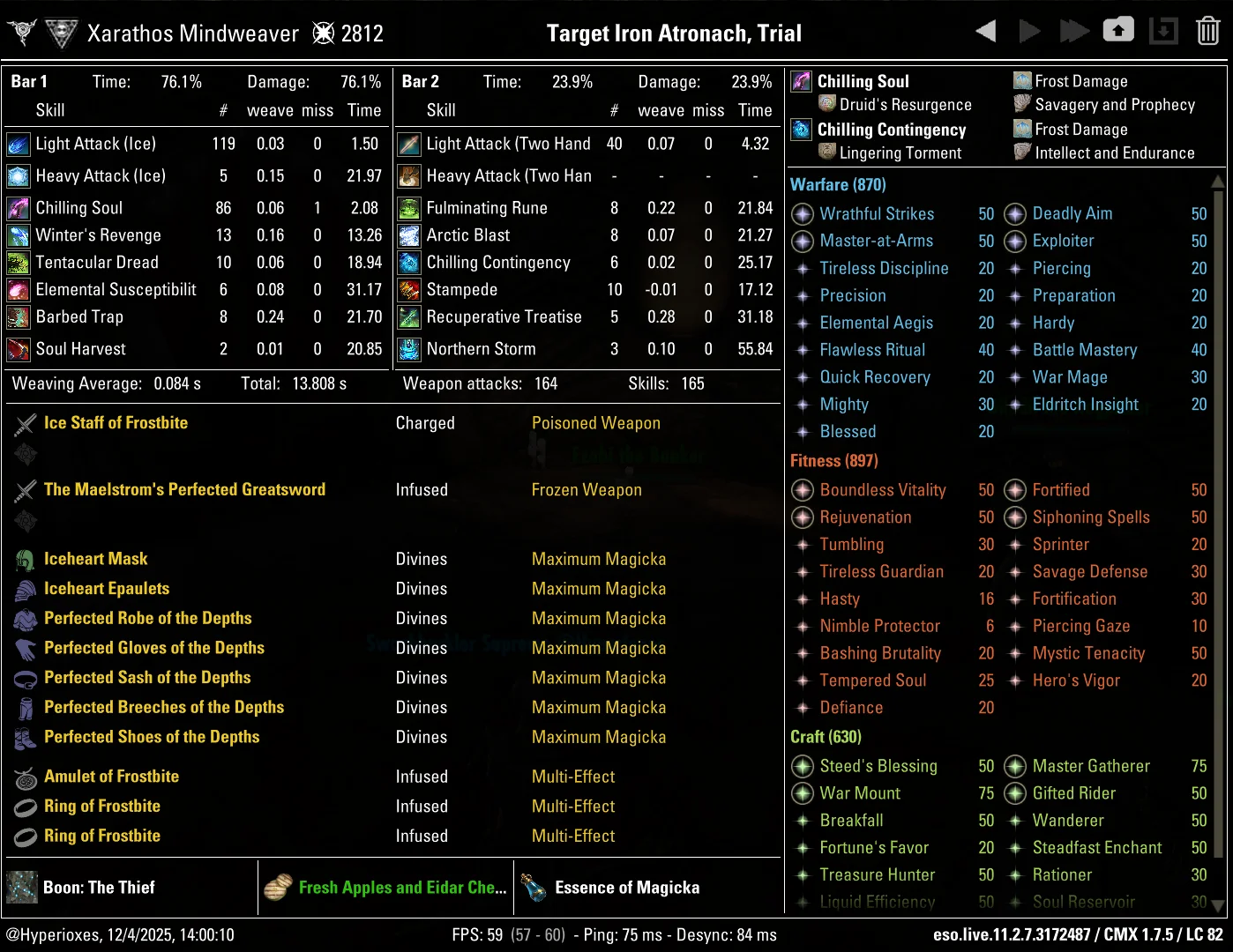 CMX Setup - Ice Staff