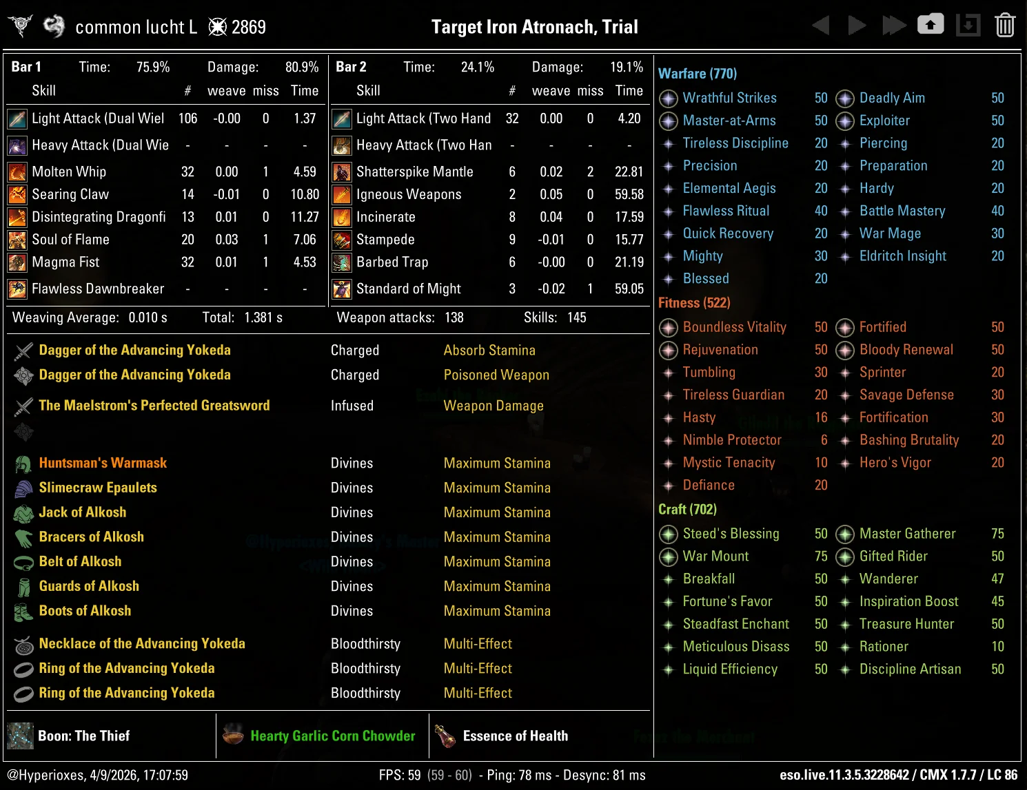 CMX Setup - Single Target Alkosh