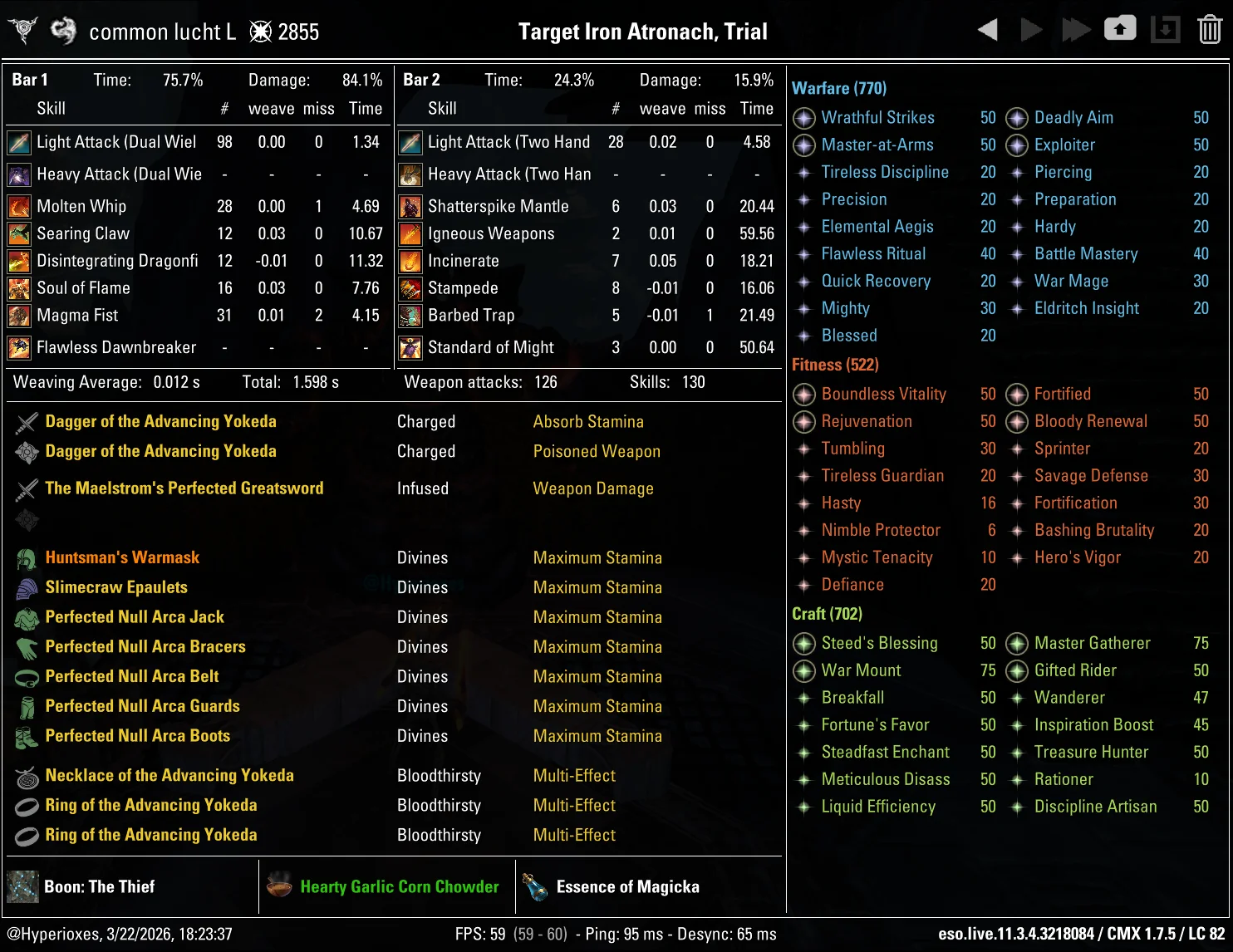 CMX Setup - Single Target Heroism Peak