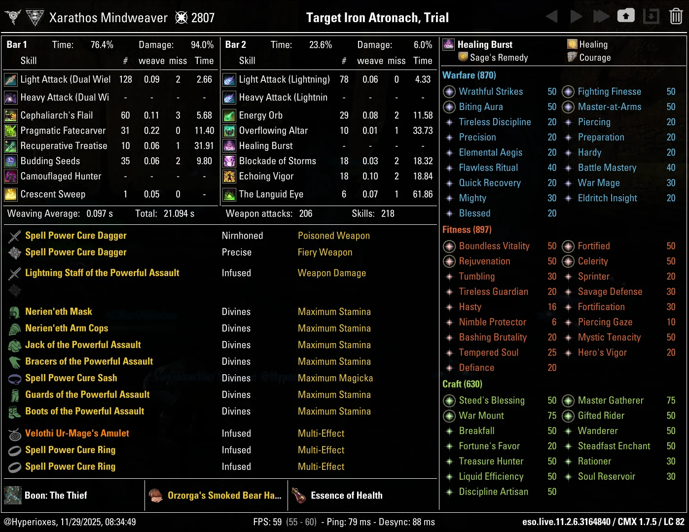 DPS Healer CMX Setup - With Heals