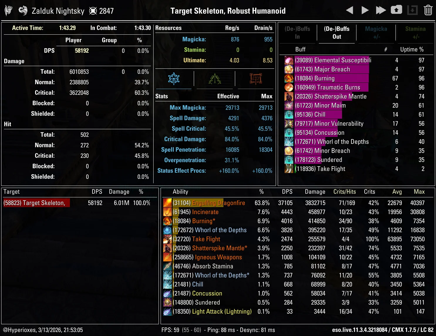 CMX Parse - Full Damage (Velothi)