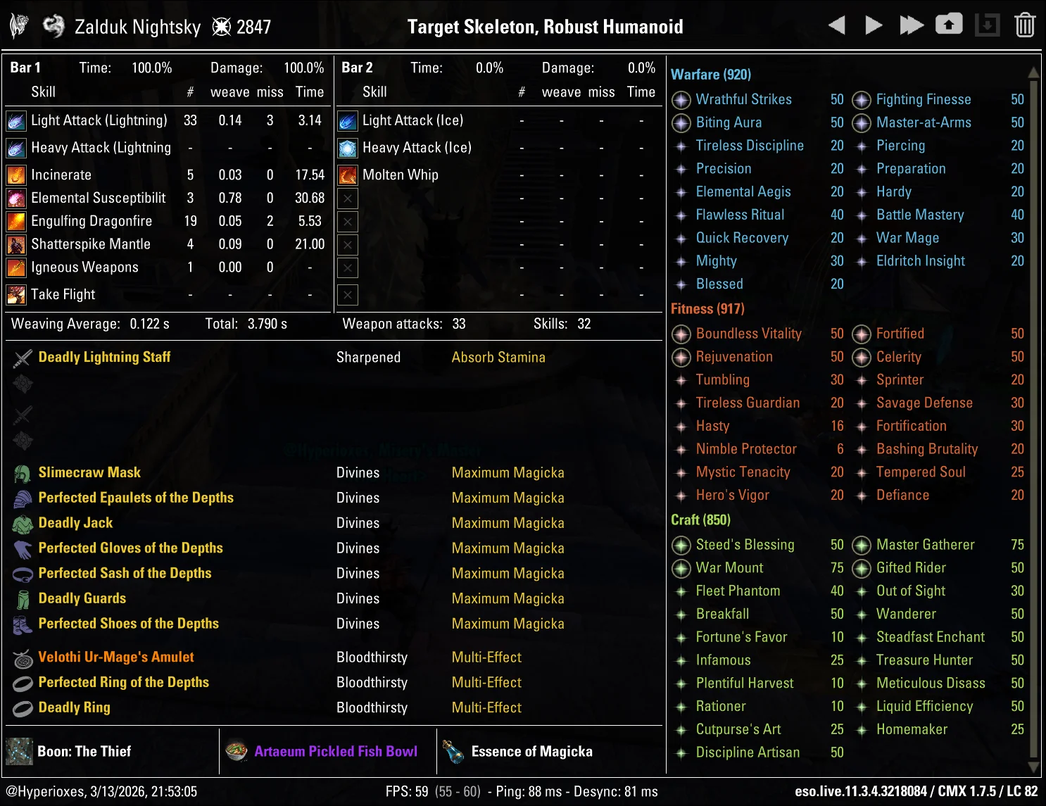 CMX Setup - Full Damage (Velothi)