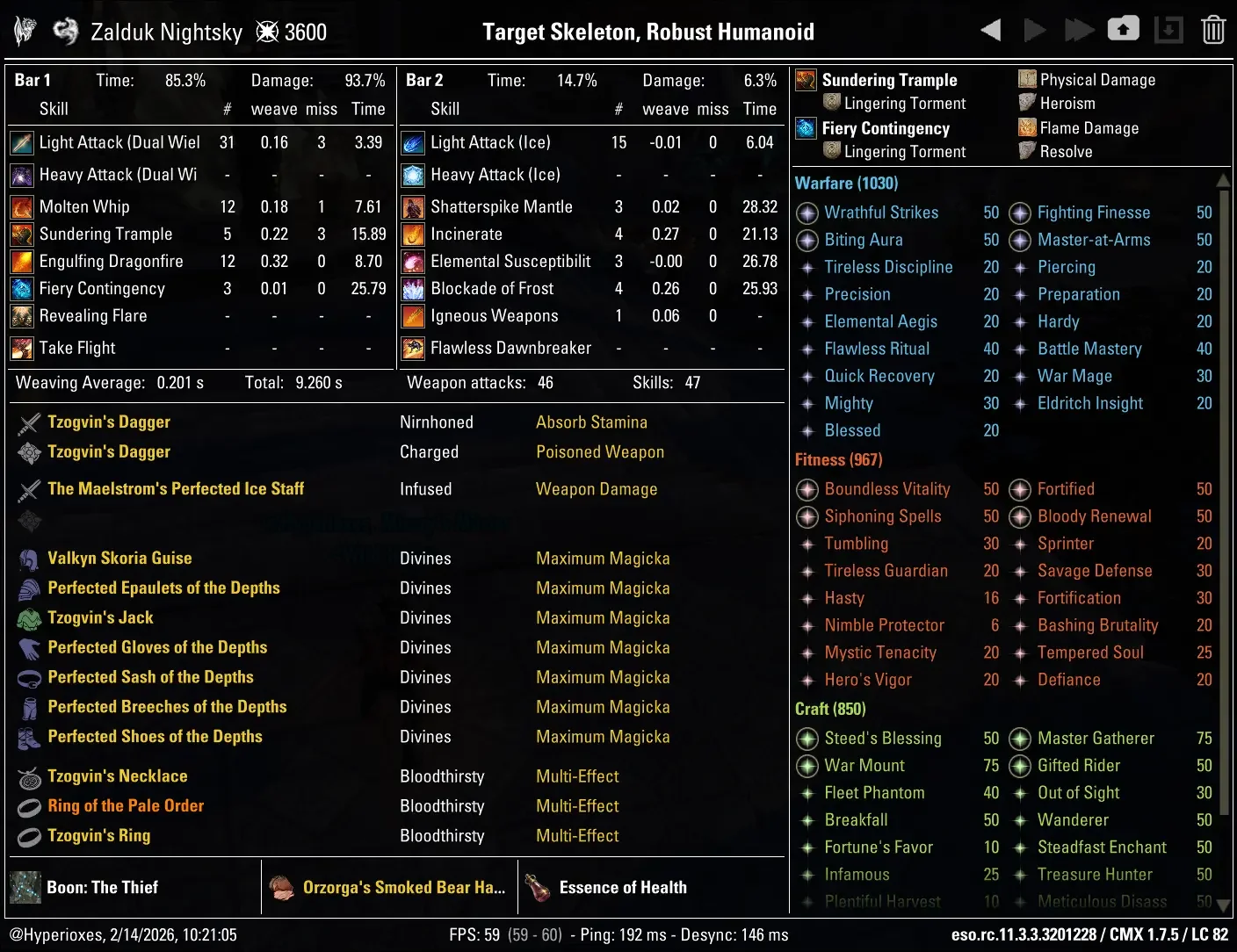 Breath Dragonknight Solo CMX setup - Armor Potions setup