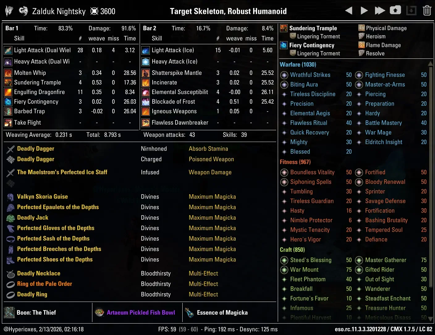 Breath Dragonknight Solo CMX setup - Regular setup