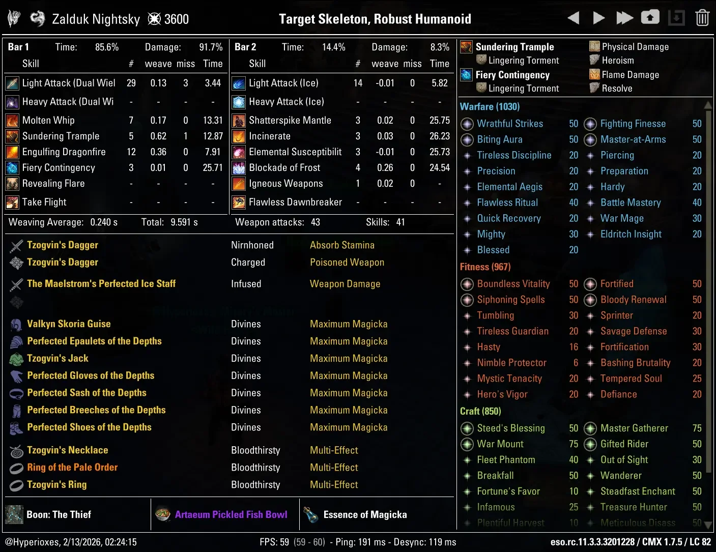 Breath Dragonknight Solo CMX setup - Tanky and Tzogvin setup
