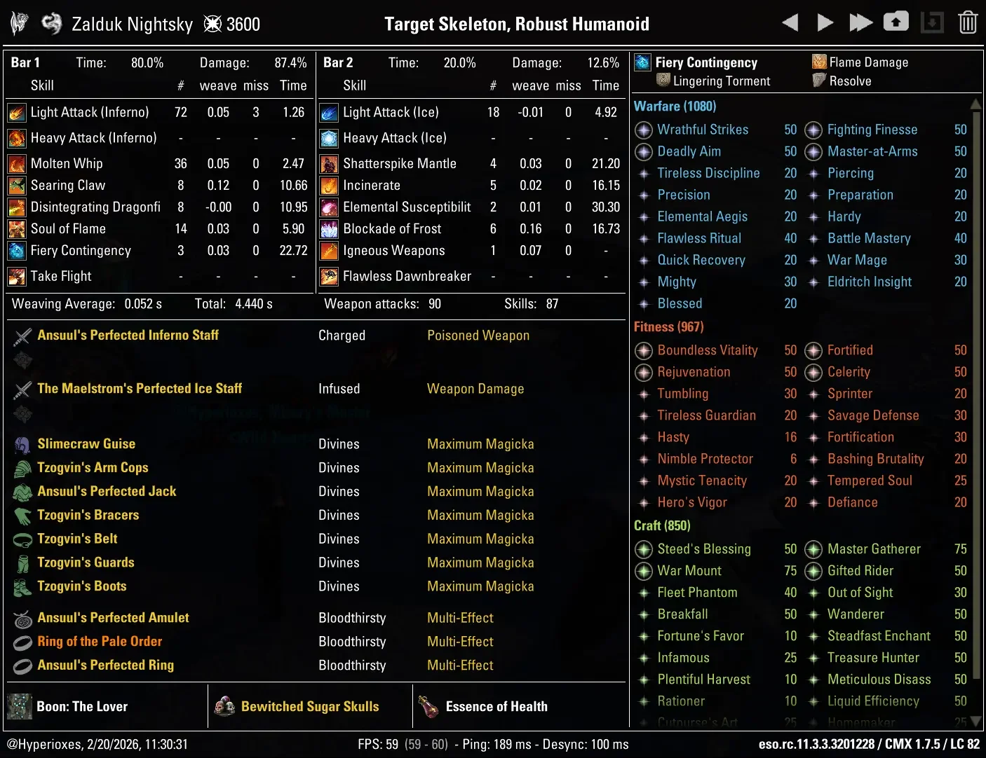 CMX Setup - Inferno Staff