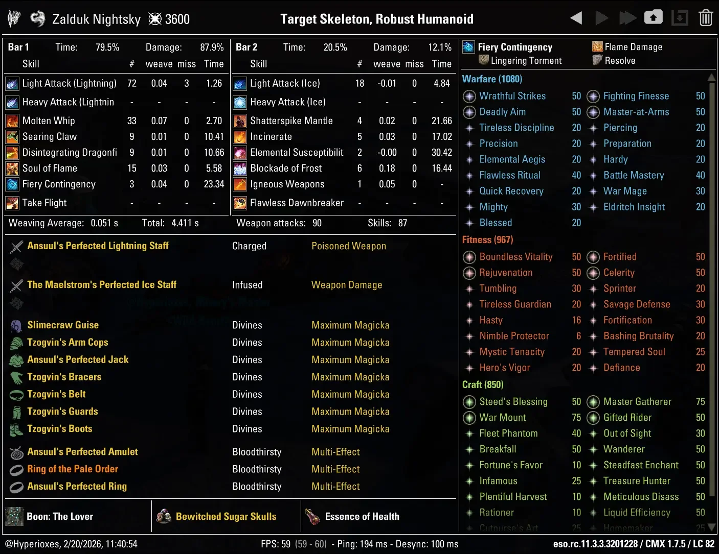 CMX Setup - Lightning Staff