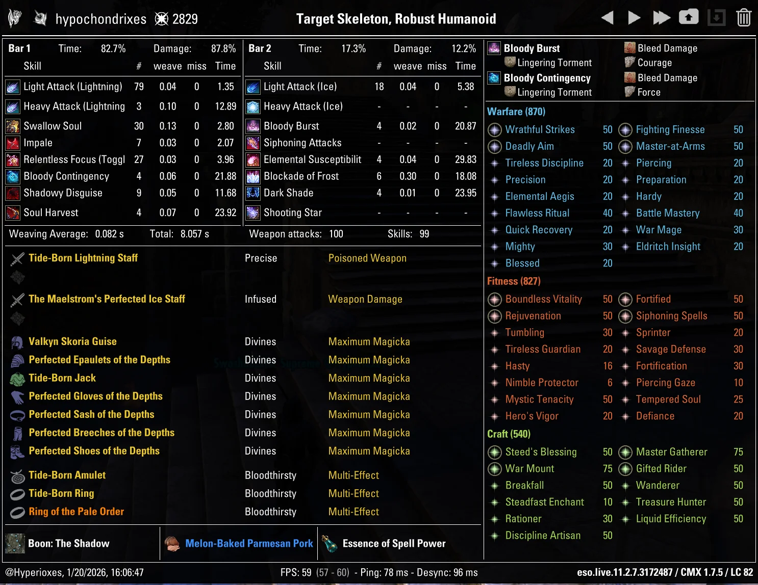 Magicka Nightblade Solo CMX Setup - Ranged Setup - ESO