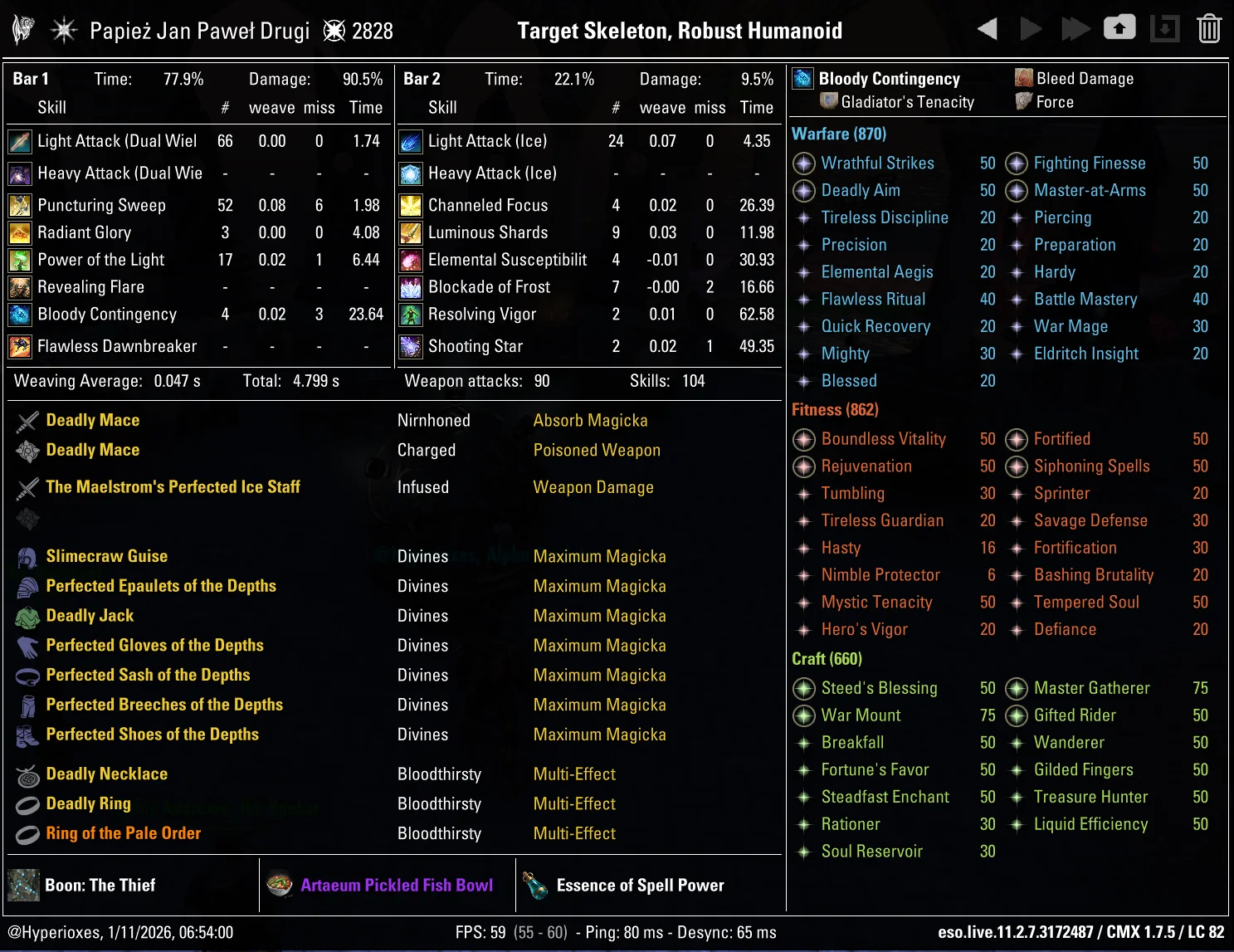 Magicka Templar Solo CMX Setup - Tanky Setup - ESO
