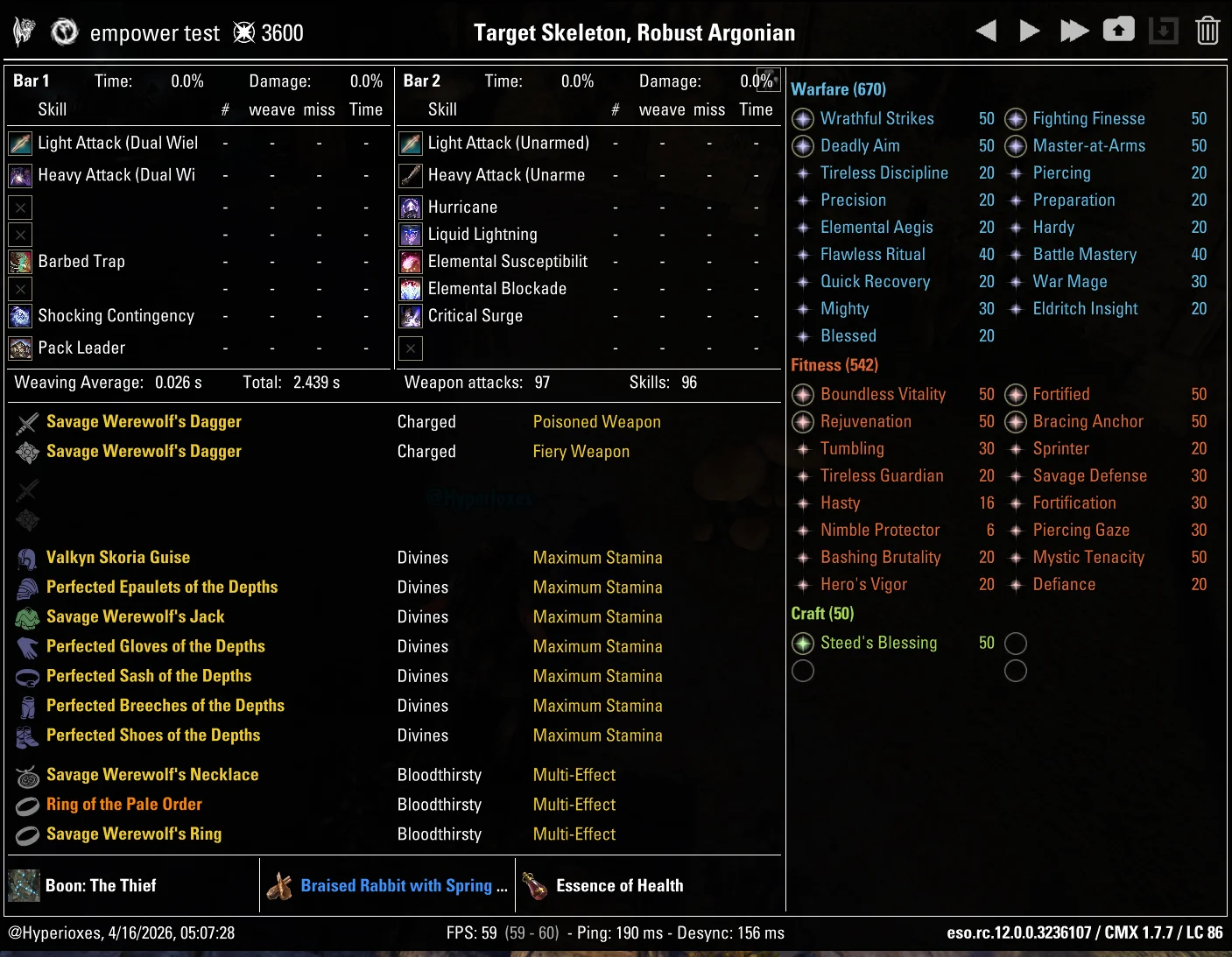 CMX Setup - Sorcerer