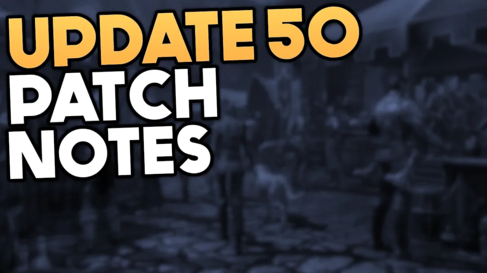 Update 50 PTS Patch Notes