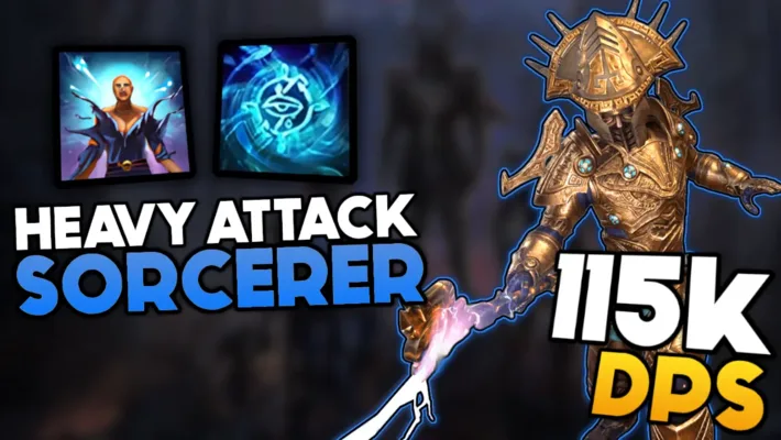 Heavy Attack Sorcerer PvE 115k DPS