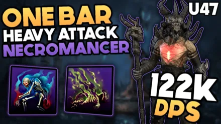 One Bar Heavy Attack Necromancer Subclass DPS