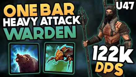 One Bar Heavy Attack Warden Subclass DPS